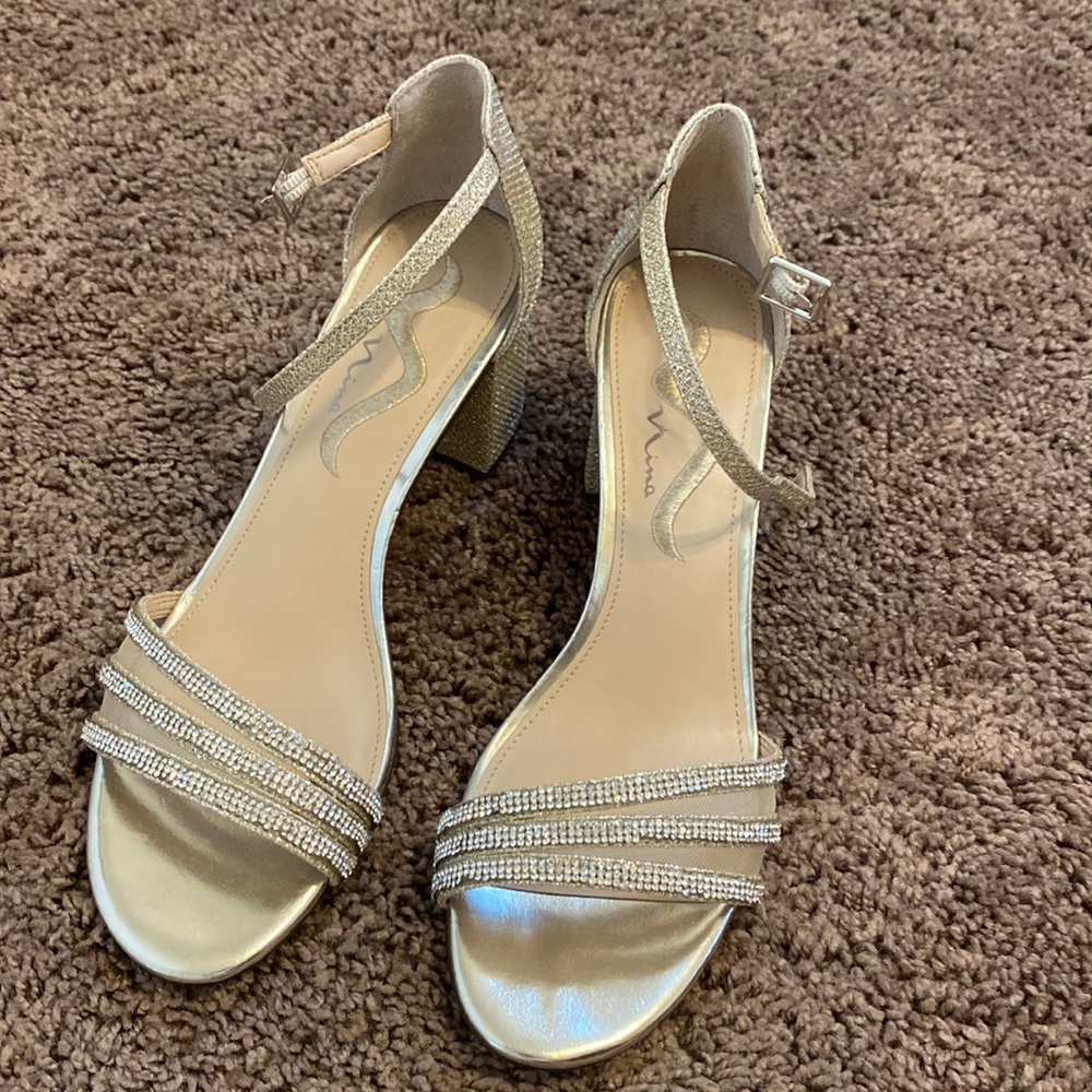 Nina Nagida Wedge Heels in Gold